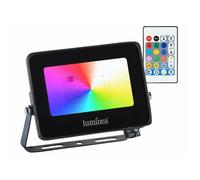 Luminea Projecteur LED RVB CCT 15 W d'extérieur télécommandé LED-170