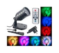 : Projecteur LED RVB télécommandé à effets aquatiques