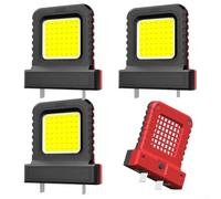 Projecteur LED sans fil : lampe de travail portable haute luminosité avec dissipation efficace de la chaleur pour réparation de véhicules, amélioration de la maison et utilisation sur chantier, design