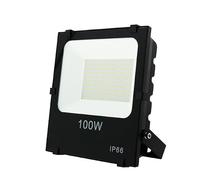 Projecteur LED SMD 100 W 110 lm/W 6000 K, idéal pour éclairer les espaces extérieurs et les événements, offrant une haute efficacité et une grande luminosité.