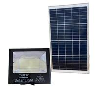 Projecteur LED solaire 400 W, avec détecteur de crépuscule, télécommande, dimensions : 35 x 28,7 x 8,5 cm