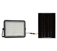 Projecteur LED solaire de 15 W, 1200 lumens, indice de protection IP65, avec télécommande, lumière blanche froide