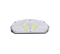 Projecteur led solaire extérieur noir éclairage blanc avec détecteur mouvement et luminosité - - ALTOBUY Blanc G