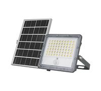 Projecteur LED solaire extérieur noir Luceco avec détecteur 4000K IP65 600lm
