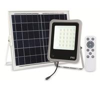 Projecteur LED solaire OPTONICA avec télécommande, 8 W, 500 lm, IP65, 6000 K