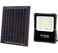 Projecteur LED Solar V-TAC 20W Télécommande, AUTO, Timer IP65 VT-55300 6400K 2400lm