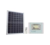 Projecteur LED Solar V-TAC 35W Blanc IP65, télécommande, minuterie VT-100W 6400K 2450lm