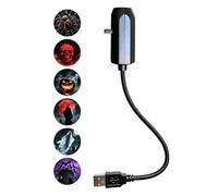 Projecteur Lumineux pour Halloween Lampe de Projection à Col de Cygne des | Projecteur Veilleuse Halloween Pour Photographie Domicile Maison Hantée Intérieur Voiture Jardin Cour Balcon