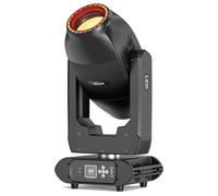 Projecteur mobile à LED avec double tête, puissance de 300 W, 19 gobos, 18 prismes, 12 couleurs, compatible DMX