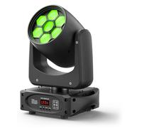 Projecteur mobile DMX - 150 W - RGBW - Faisceau/Éclairage/Zoom - 8 couleurs - 8 gobos - 3 prismes