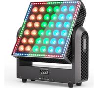 Projecteur Moving-Head Wash - 200W RGBW - DMX512 9/19/110 canaux - 36×10W + 96×0,2W LEDs - Auto/Sound/Master-Slave - Pour scène & DJ - Multicolore