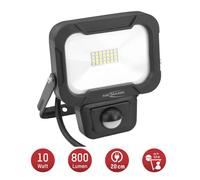 Ansmann 1600-0283 WFL800S LED 10W/800lm Projecteur mvt, Bois, 10 W, avec détecteur de mouvement