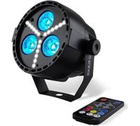 Projecteur PAR à LEDs RGBW 4-en-1 + Stroboscope à LED SMD - Ibiza Light PAR-MINI-STR PAR-MINI-STR
