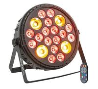 Projecteur PAR XXL Ibiza Light BIGPAR-16RBW4A - 16 LED 4W RGBW 4-EN-1 + 4 LED 30W Ambre