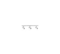 Projecteur Patère 3 Sources Zyli - Blanc/Chrome - 3x10w - Dimmable - Sans Ampoule