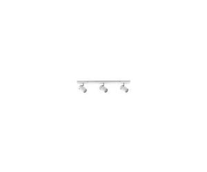 Projecteur Patère 3 Sources Zyli - Blanc/Chrome - 3x10w - Dimmable - Sans Ampoule