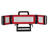 Projecteur Portable de Chantier LED 80W Multi-Positions Rouge - 5M de Câble H07RNF 3G1, 5-7200 Lumen