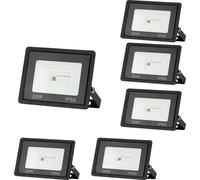 Projecteur RGB, télécommande, design résistant aux intempéries, 20W 5PCS
