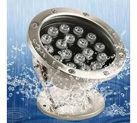 Projecteur Rotatif, Éclairage LED Submersible Pour Bassin, Éclairage LED Submersible, Éclairage Sous-marin Étanche IP68 12 V, Spot Extérieur Encastré, Pour Jardin, Piscine, Cour, Fontaine RVB(RGB,24W)