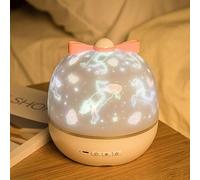 Projecteur Rotatif Lune Et Étoiles, Décoration De Chambre D'Enfant, Veilleuse Rotative À Led, Lampe Pour Bébé, Agréable Pour La Maison, 360