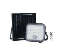 Projecteur Solaire 50W 6W5V 1400lm PIR IP65 Noir - Blanc Neutre 4000K - 5500K