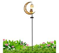Projecteur solaire de jardin en forme de de lune en forme de tige