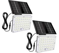 Projecteur solaire, détecteur de mouvement, étanche IP65, 2 pièces de 100 W