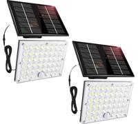 Projecteur solaire d'extérieur, détecteur de mouvement, design étanche, 2 pack 184LED
