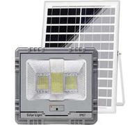 Avizar, projecteur solaire à LED 13 W IP67 avec batterie 15 Ah et panneau 15 W, gris