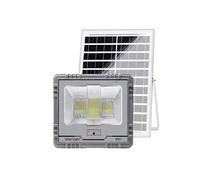 Avizar, projecteur solaire à LED 13 W IP67 avec batterie 15 Ah et panneau 15 W, gris