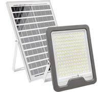 Projecteur Solaire LED 16 W avec Panneau Solaire 20 W et Détection Automatique Avizar Gris