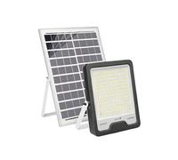 Projecteur Solaire LED 20W Batterie 25000mAh pour Eclairage Extérieur Noir