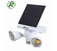 Spot solaire 2x4w led 600 lumens avec détecteur