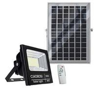 Avizar, projecteur solaire à LED 60 W IP67 avec panneau séparé et télécommande, noir transparent