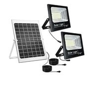 Projecteur Solaire Plus Lumineux Avec Panneau En Aluminium Lampadaire Étanche Lampe Murale De Jardin À Distance Garage de jardin(800W 2200LED)