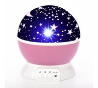 Projecteur Star Sky rotatif Elight L1 2 en 1 et lampe de nuit avec câble 4x AAA / USB Rose