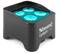 BeamZ Lighting Projecteur sur batterie BBP90 – 4×4W RGB‑UV, 20h, Câble DMX, Noir