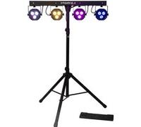 Projecteurs à LED 2-en-1 sur Pied et Pédalier - Algam Lighting LAL STAGEBAR-II Noir