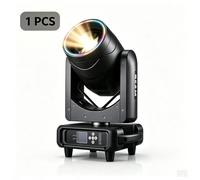 Projecteurs à tête mobile - 295 W, projecteurs rotatifs pour scène - Anneau LED - DMX512 - Angle de diffusion de 2° - 1 pièce - Pour DJ et scène