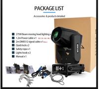 Projecteurs à tête mobile - Puissance 275 W - DMX512 - Double prisme - 100–240 V - Prise européenne - Pour scène et DJ