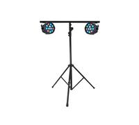 PROJECTEURS IBIZA A LED Pack Light 2 PAR MINI RGBW + Portique