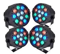 PROJECTEURS IBIZA A LED Pack Light 4 PAR MINI RGBW