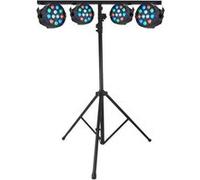 PROJECTEURS IBIZA A LED Pack Light 4 PAR MINI RGBW + Portique