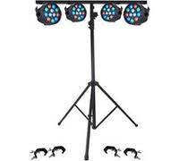 PROJECTEURS IBIZA A LED Pack Light 4 PAR MINI RGBW + Portique + 4 Crochets