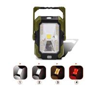 Projecteurs LED 350lm Multifonction - Rechargeable Solaire & USB - Etanche IP65 - Power Bank - Support 360° - Aimant