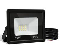Projecteurs LED extérieurs Ikodm, 10W, projecteurs LED IP66, angle de diffusion 120°, lumière blanche froide 6000K, câble de 1 mètre sans prise, lot de 10
