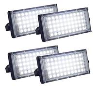 Projecteurs LED extérieurs - Lot de 4 projecteurs - Ultra lumineux 5000 lm - Étanche IP66 - 50 W chacun