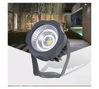Projecteurs LED Longue Portée, Spot LED Exterieur, Éclairage Rond COB Pour Arbres, Projecteur LED À Angle Réglable Étanche IP65, Pour Enseignes De Bâtiments, Éclairage De Pelouse(White Light,30W(AC110