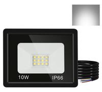 Projecteurs LED Peviasot pour l'extérieur, 10W, projecteur LED IP66, angle de diffusion 120°, lumière blanche froide 6000K, câble de 1 mètre sans prise, lot de 10