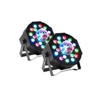 PROJECTEURS PAR Party Sound & Light PARTY-PAR-ASTRO - 7 canaux DMX A LED, 18 LED RVB, AVEC ASTRO, Effet Astro 3 LED, Etrier